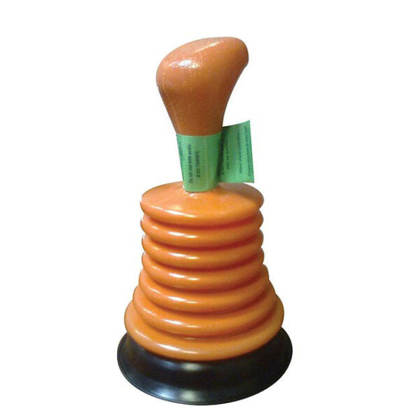Taveli 18cm Mini Concertina Plunger – Compact Drain Unblocker for Kitchen & Bathroom