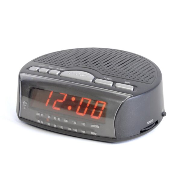 Taveli AM/FM Radio Alarm Clock – Compact LED Display with Snooze & Sleep Timer - Image 2